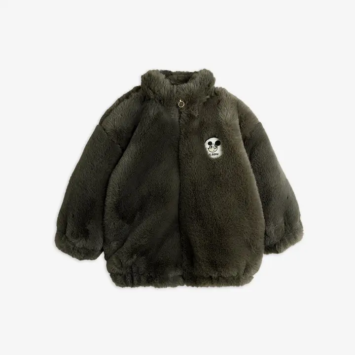 Ritzratz patch faux fur jacket 2