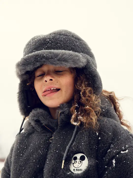 Ritzratz patch faux fur jacket 3