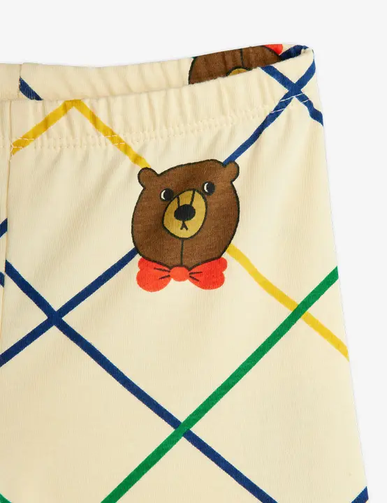 Bear check flared trousers 4