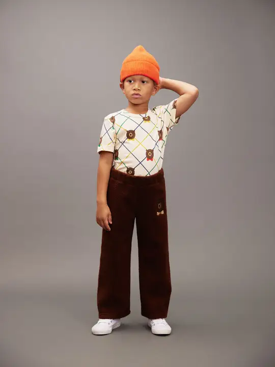 Bear check T-shirt  3