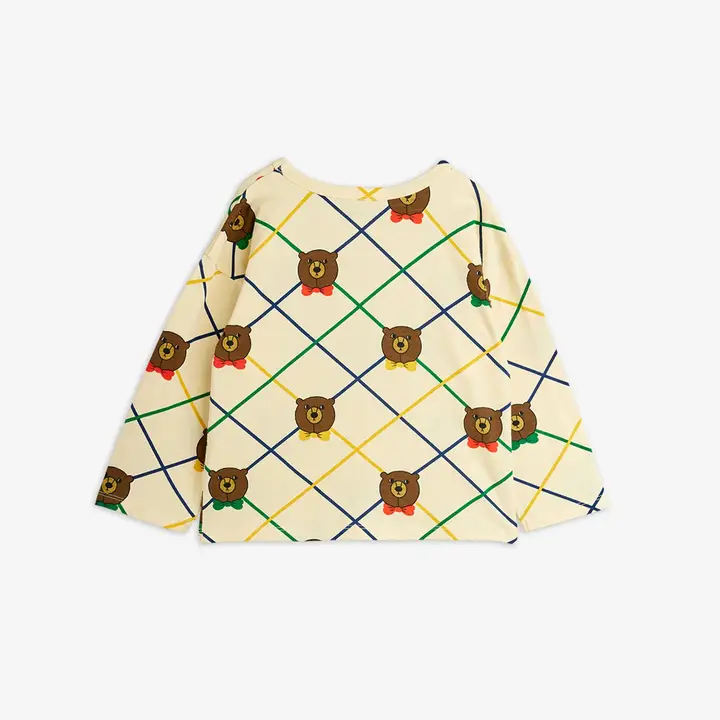 Bear check long sleeve T-shirt  2