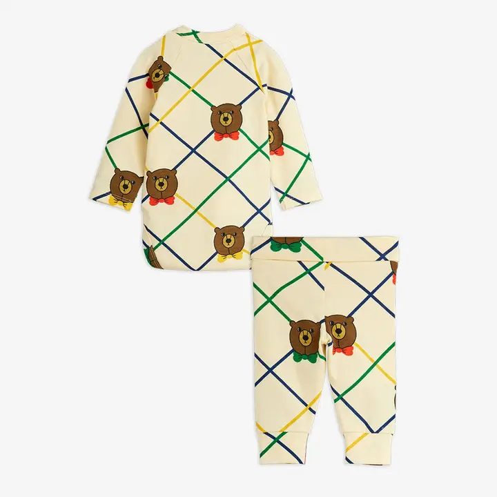 Bear check Newborn set 2